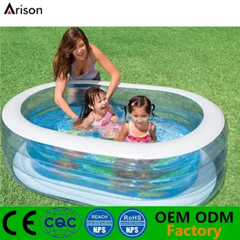 oval inflatable pool