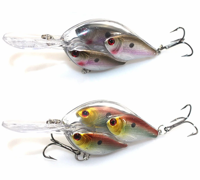9pcs Wobbler Group Baits Crank Bait Bass CrankBait Tackle Fishing Lures 7.5cm 9g