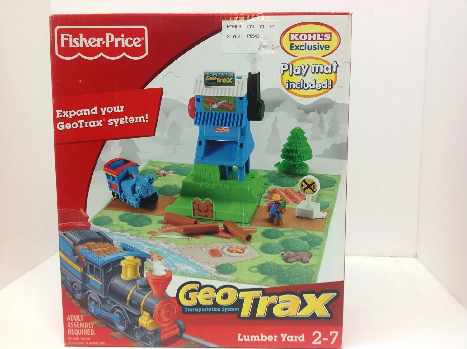 GeoTrax Fisher Price Lumber Yard Kohls Exclusive #P8546 Year 2009