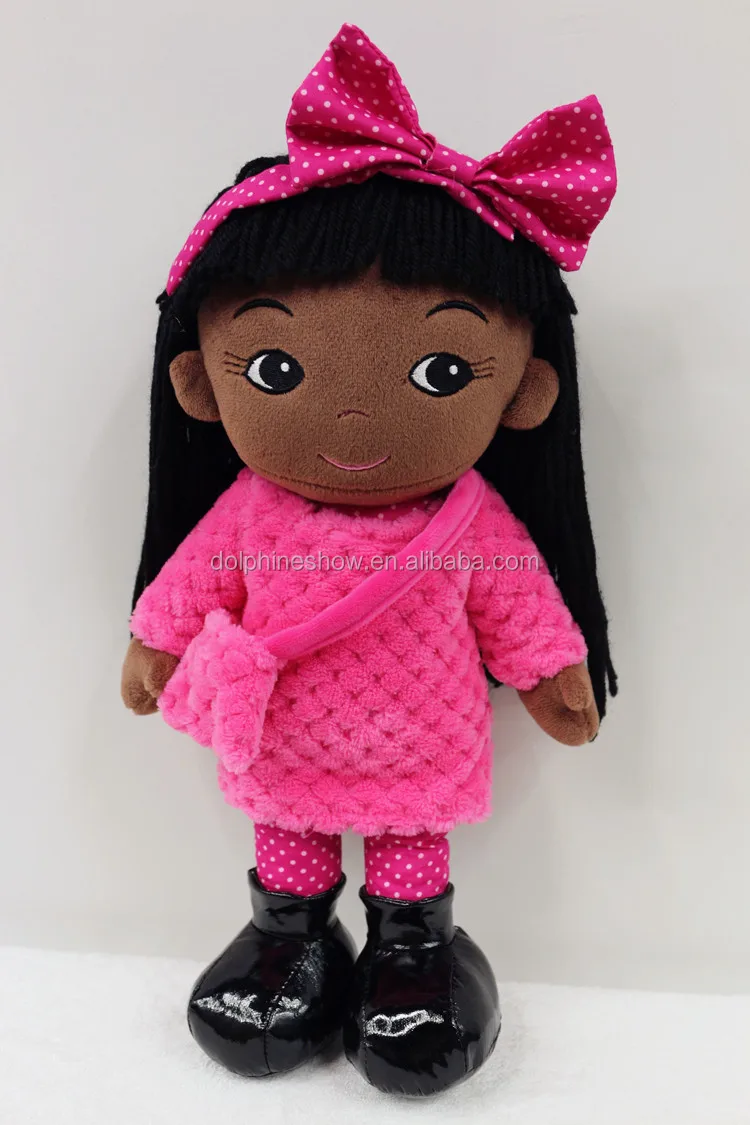 plush black doll