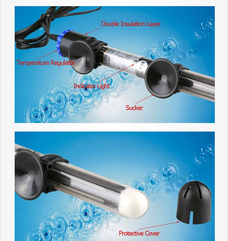 Sunsun Aquarium Heaters For Aquarium/ Submersible Aquarium Heater Of 50w/ Titanium Aquarium