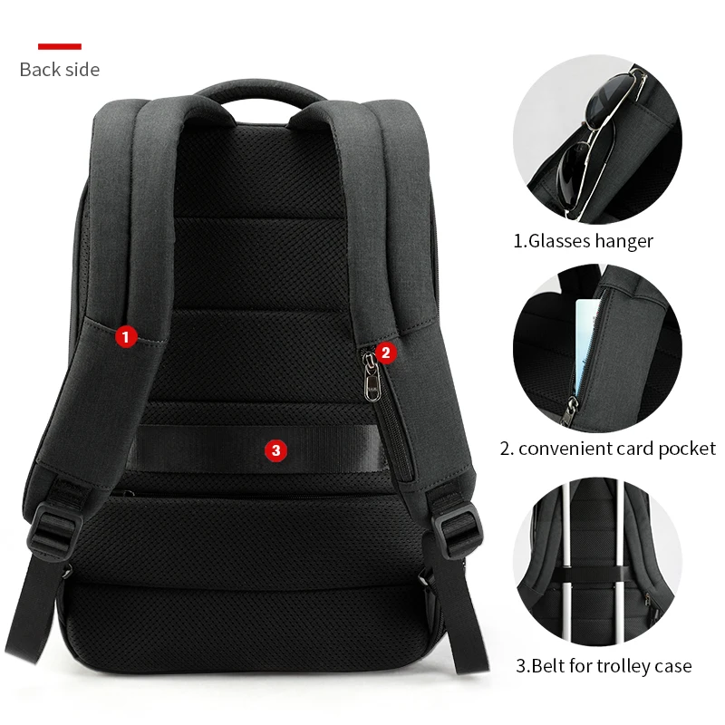 2018 new arrival TIGERNU well-designed fashionable large capacity USB charging laptop backpack Anti-theft lock backpack