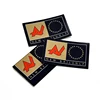 custom clothes woven label factory direct sales iron on woven patch back paper