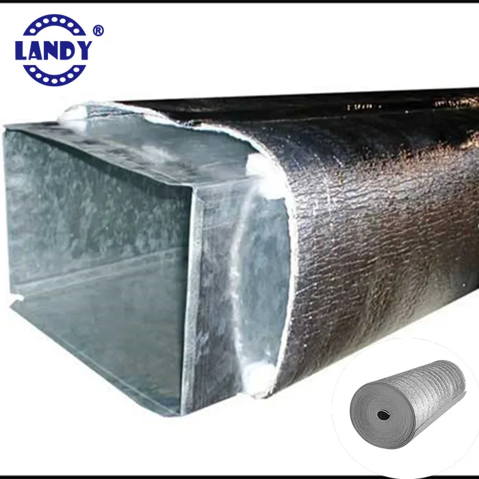 5.5" x 50' Reflective Foam Insulation Aluminum Foil Spiral Pipe Wrap Roll R-8.0 