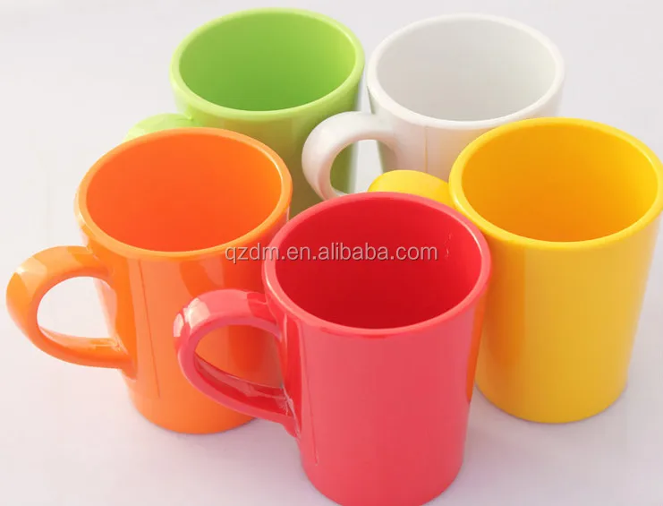 Solid Melamine Drinking Cup And Mug With Handle