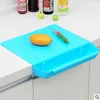 2-In-1 Storage With Counter Edge Vegetable Fruit l Non-slip Cutting Board with Scrap Bin