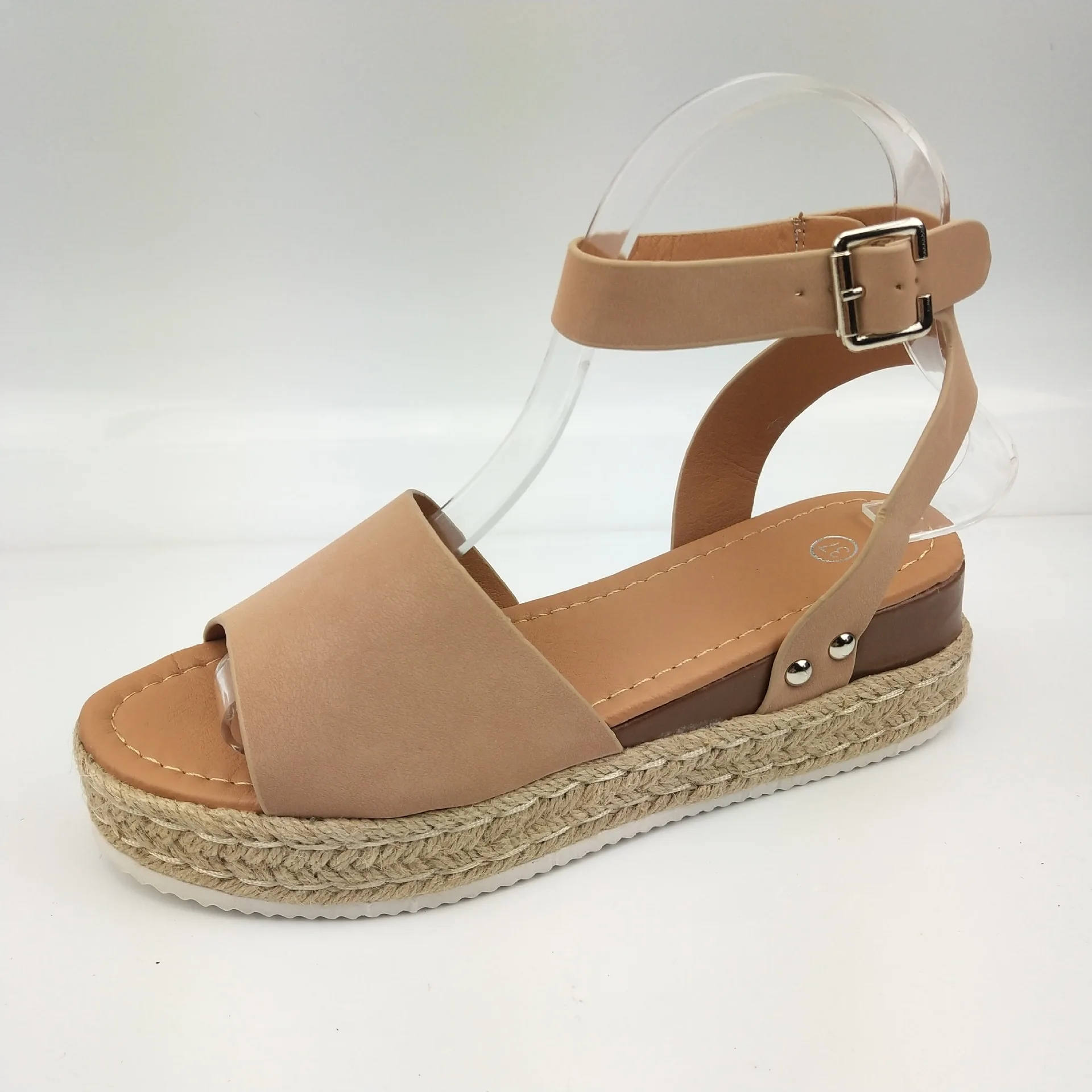 Womens Platform Sandals Espadrille Ankle Strap Comfy Summer Peep Toe ...