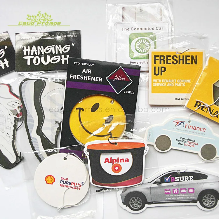 Hot Sale Logo Printable Unscented Hanging Sexy Paper Car Air Freshener