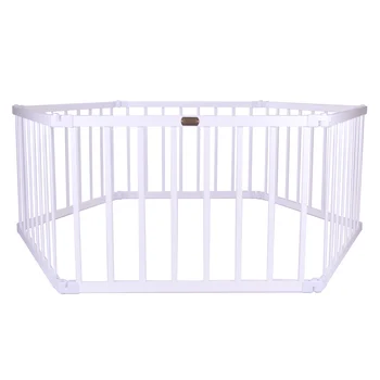 white playpen baby