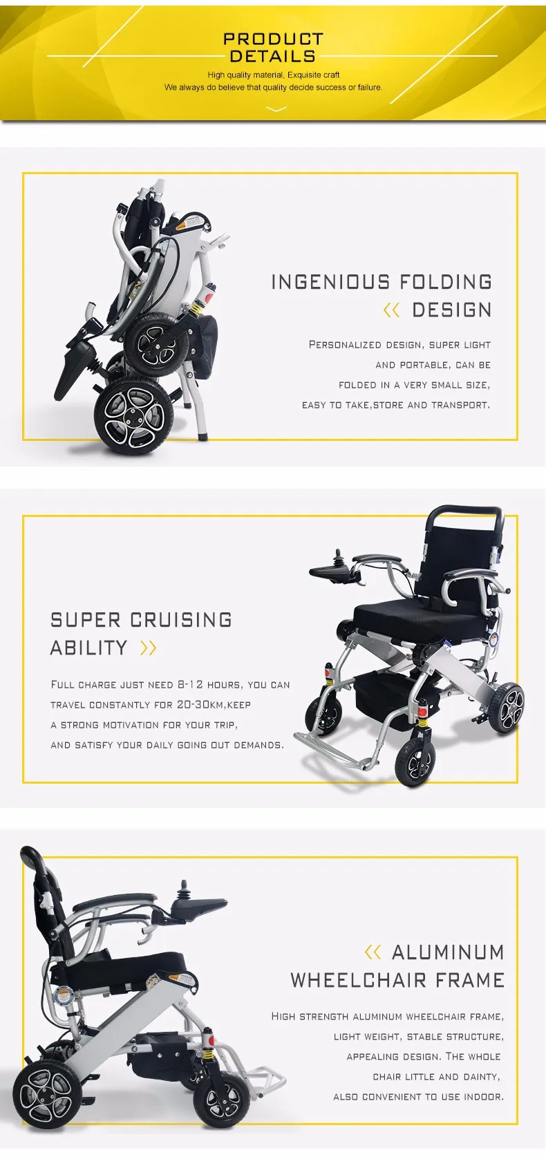 China new products folding mini lightweight liberty 312 power wheelchair manual with lithium battery