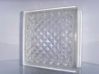 190 190 80mm Meshy Clear Glass Brick Glass Block Factory Buy