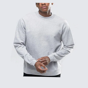 crewneck over collared shirt