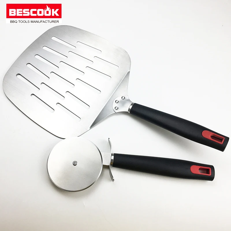 2019 Amazon Hot Sale Pizza Tool Bbq Accessories 2pcs Pp Handle Pizza
