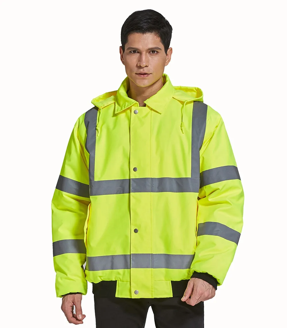 High Visibility Reflective Windbreaker Jacket Highway Manufacturers