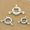 10MM 12MM 15MM High quality spring ring lobster clasp 925 sterling silver clasp
