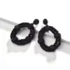 2019 New Design Bohemian Paint Braided String Post Drop Earring