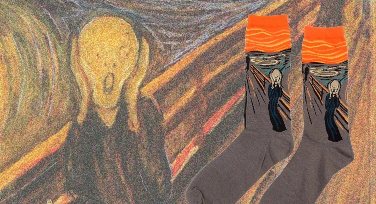 3dプリントアートソックス女性男性綿原宿デザイン有名な絵画ソックス面白い靴下 Buy 3d プリントアート靴下 有名な絵画靴下 おかしいソックス Product On Alibaba Com