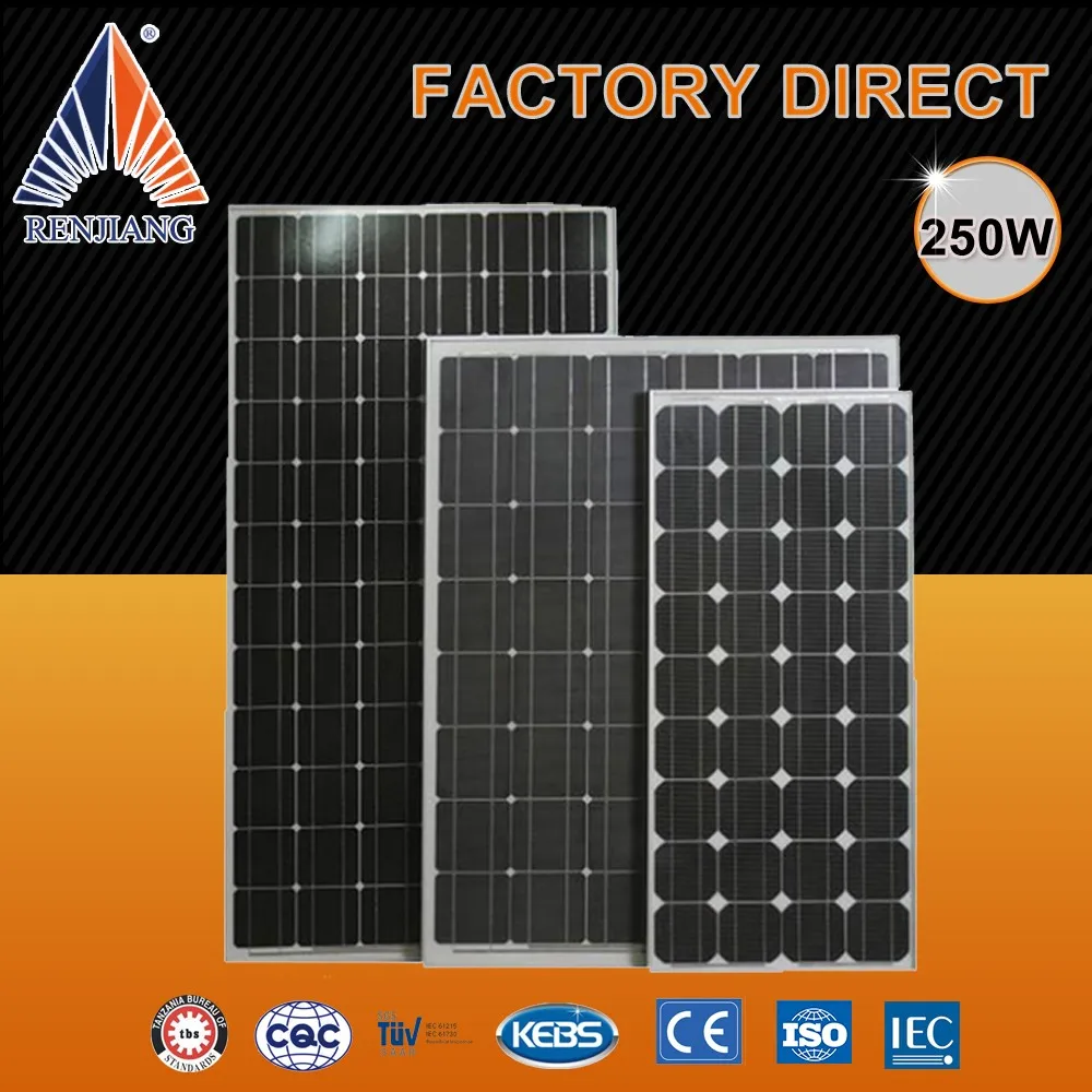 2017 A Grade solar panel 250W 260W 300W 156mmx156mm Monocrystalline Silicon High Efficiency Buy Monocrystalline Solar Cell (2).jpg