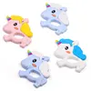 Sample Free Lovely Unicorn BPA Free Baby Teether Silicone