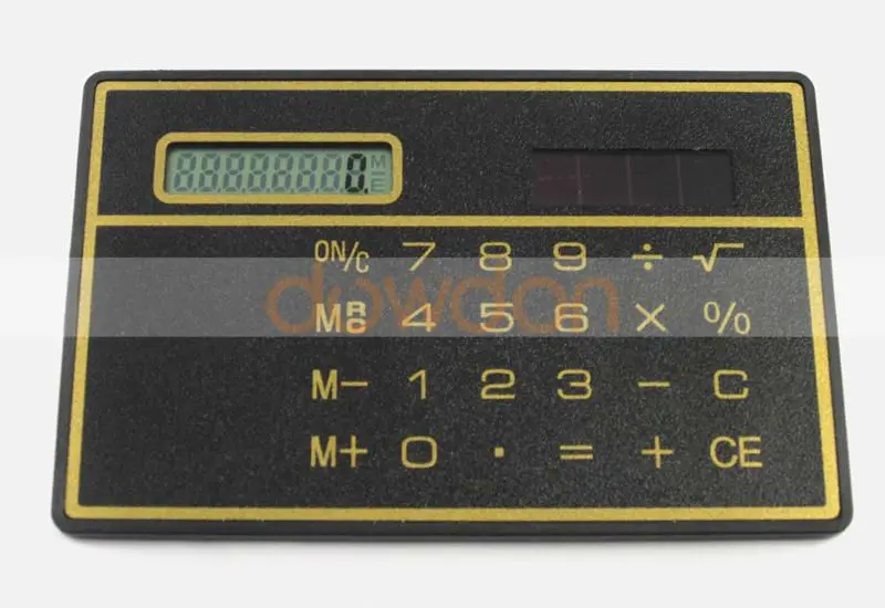 Nützliche 8-stellige ultradünne Mini Slim Kreditkarte Taschenrechner Power E0Q5 