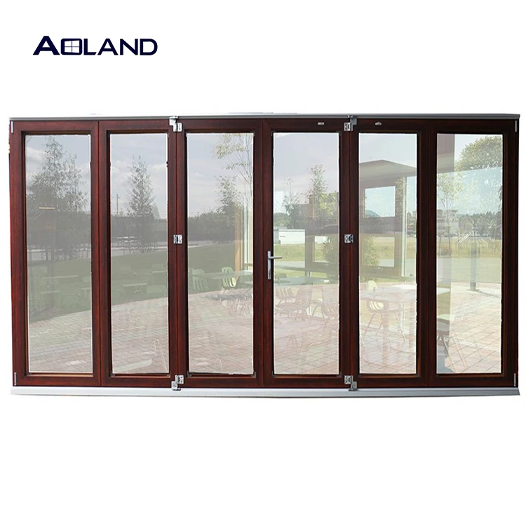 Customize bi fold doors windows for bathroom with blinds