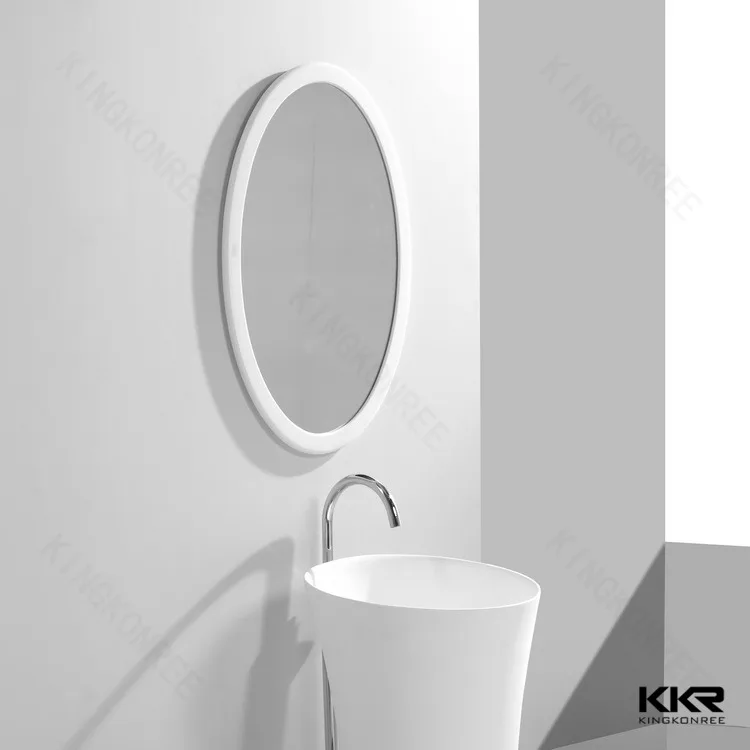 KKR New Design Bathroom Mirror With Acrylic Solid Surface Frame Mirror Bathroom Touch
