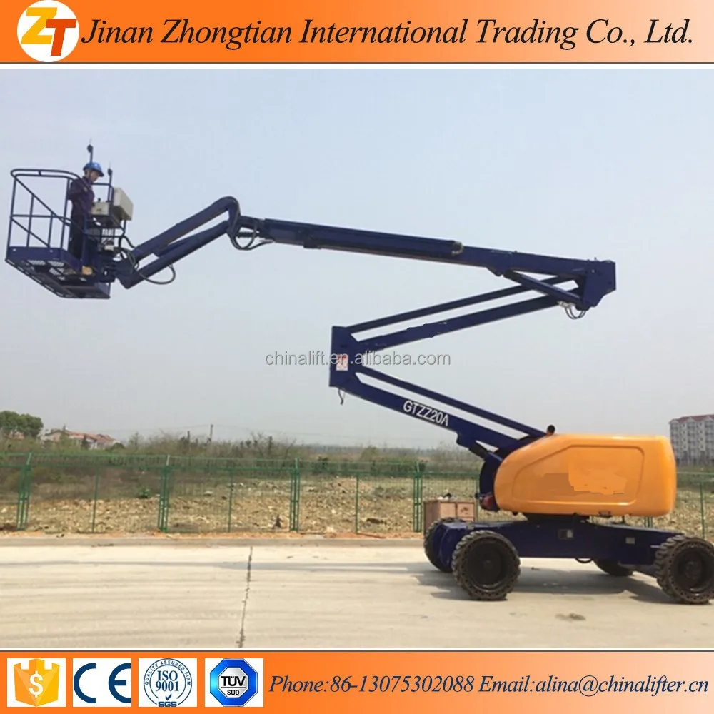 1834m Lift Height Selfpropelled Articulated Telescopic Boom Lift
