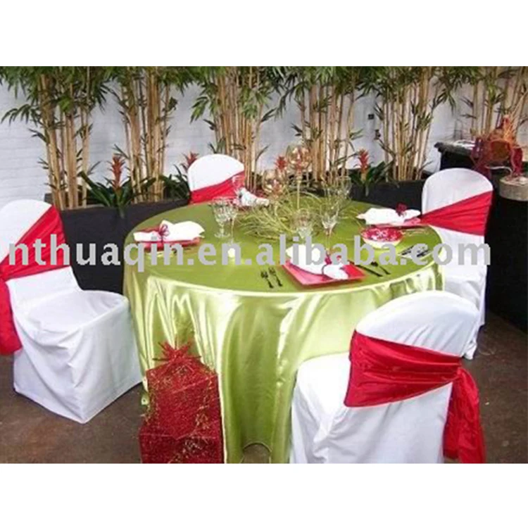 Wedding Decoration Chair Covers And Tablecloths Polyester Table