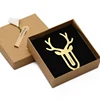 deer shape brass bookmark custom DIY sublimation bookmark