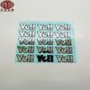 Custom polished high quality etching metal logo stainless steel stickers