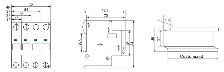 High quality strong heat dissipation lasting miniature circuit breaker