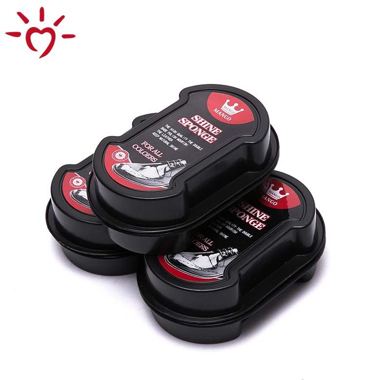 Black color OEM cleaner sponge shoe shine