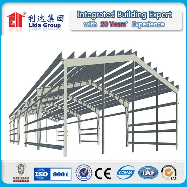 Low Cost Pre Engineered Construction Light Steel structure workshop