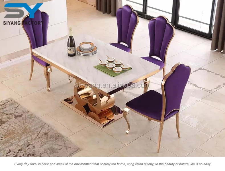 Skinny Dining Cheap Table And 6 Chairs Ct006 Buy Stainless Steel