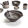 Wholesale Ceramic Sushi Plate, Japanese Dinner Set, Hotel Restaurant Black Ramen Noodle Bowl