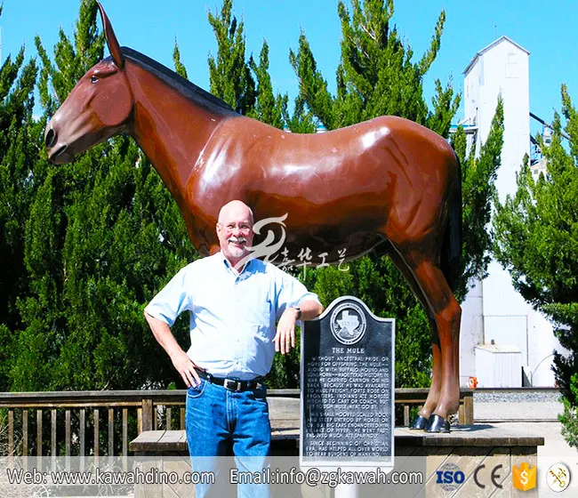 life size resin horse