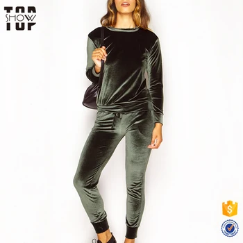 orange velour tracksuit womens
