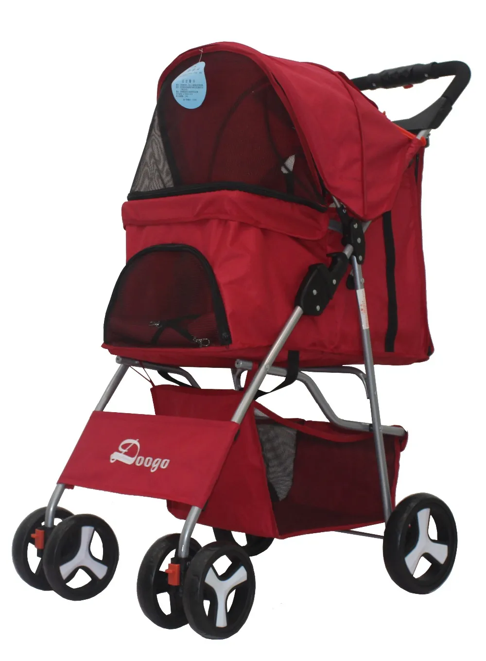 product travel carrier carriage pet stroller pet trolleys new design 4 wheel easy walk folding carton package dogs pet travel outdoors-3