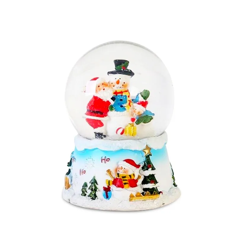 Custom High Quality Resin Snow Globe Christmas Decoration For Sale