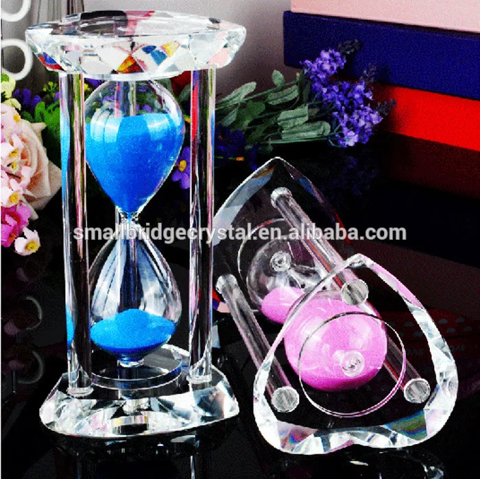 product hourglass wedding favors decoration blank crystal hourglass gifts-21