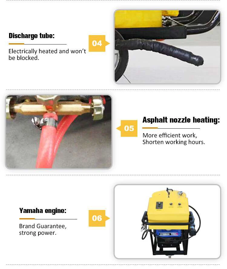 Asphalt road  repair crack sealing crack filler machine