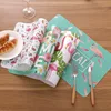 Cheap Plastic Flamingo Printed Tablecloth Kitchen Waterproof Disc Bowl Coaster Printing Tablecloth Placemat Tablemat
