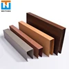 Indoor Decorative Aluminum Baffle Suspended Wood Grain Ceiling Tiles Kitchen