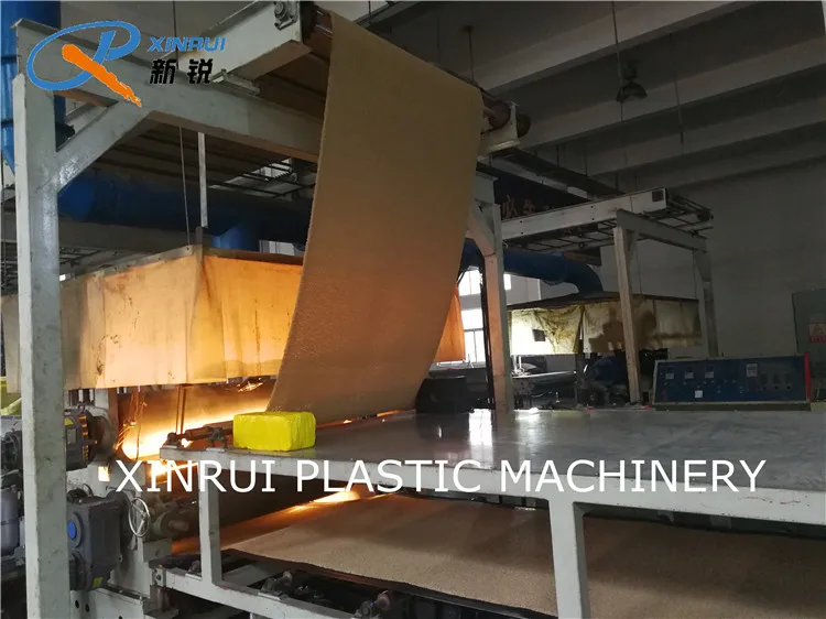 QINGDAO manufacturer double color pvc coil mat machine