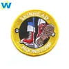 Custom made patches for jackets, 3d embroidery logo design custom embroidered patch