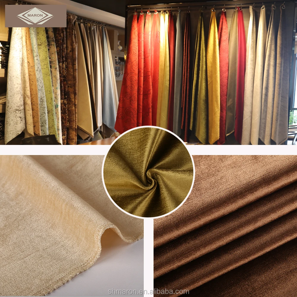 velvet sofa fabric crushed soft cotton fabric for sofa