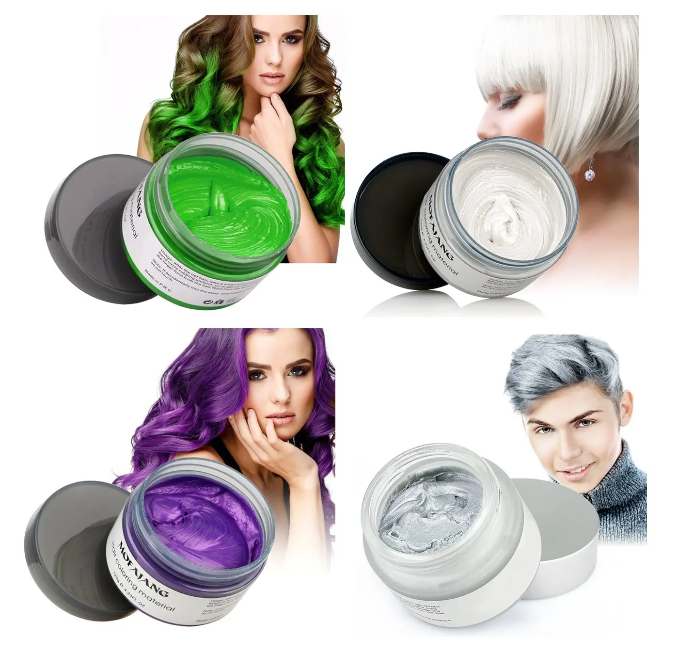 Buy Temporary Hair Coloring Wax Disposal Styling Modeling Cream