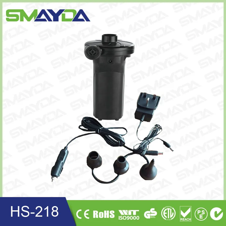 Rechargeable Electric Air Pump For Inflatable Pvc /boat/tent/toys/tools/mattress/beds Hs218