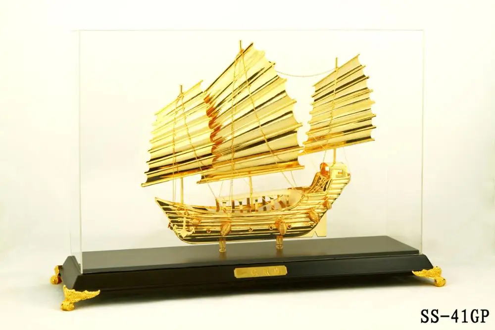 24k Gold Ship Model From Vietnam For Company Business Buy 24k Gold