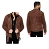 Suede jacket zippers leather jacket wholesale custom jacket